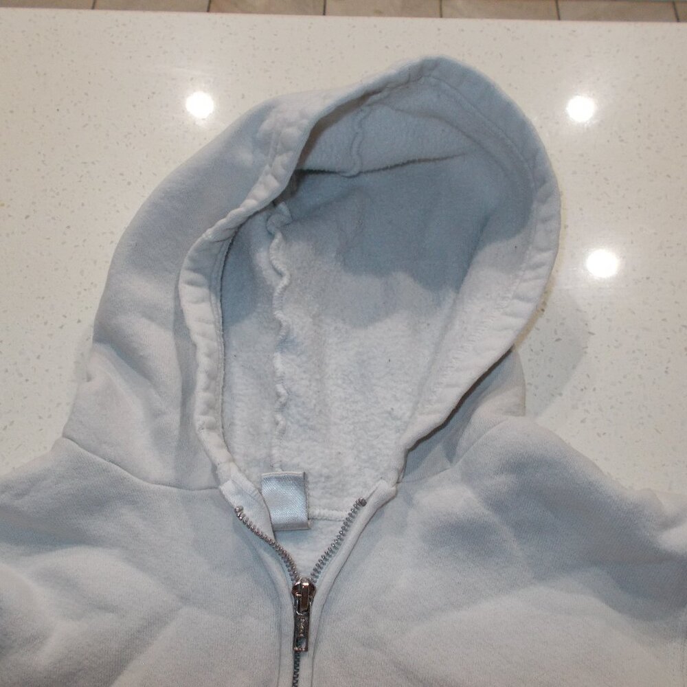White Zip Up Sweater